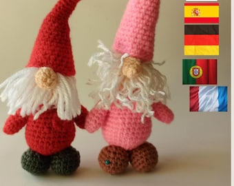 Gnom Häkelanleitung, Valentinstag Gnom Anleitung, Amigurumi PDF Pattern, Easy Crochet Pattern, digitaler Download