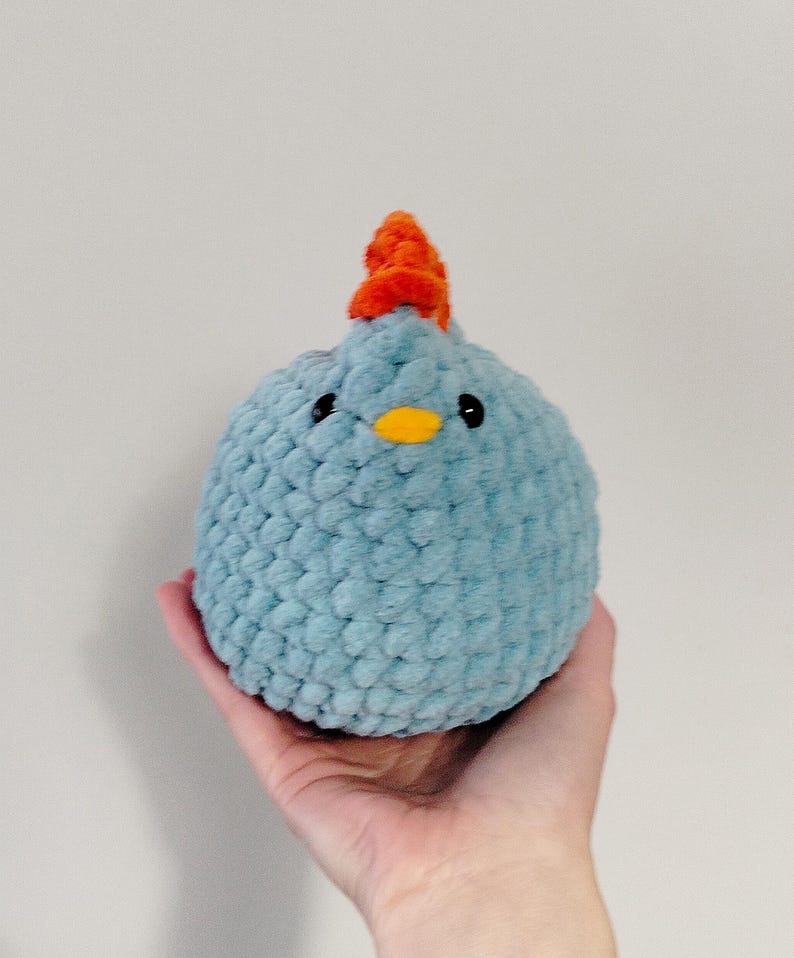 Chubby Chicken Crochet Pattern PDF, Digital Crochet Pattern, Easy ...
