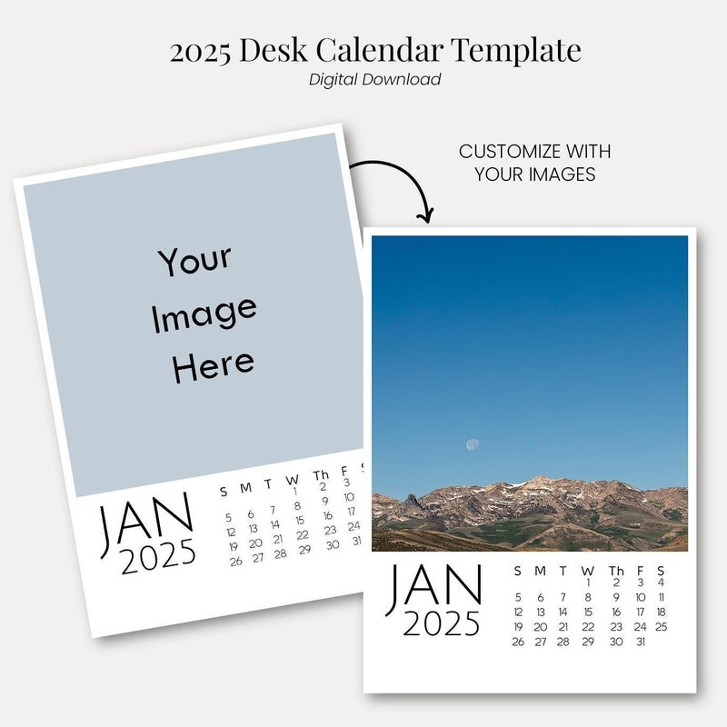 5x7 2025 Calendars Etsy