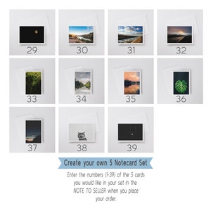 Make Your Own Blank Note Card Set Choose Any 5 Cards, Frameable Fine Art Photo Cards, 6.25x4.5 A6 Stationery Set Thinking of You imagem 4