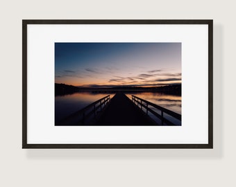Pier on Lake Washington at Sunset Fine Art Photography Print | Multiple Sizes Available | Landscape Wall Art | Nature Home Decor