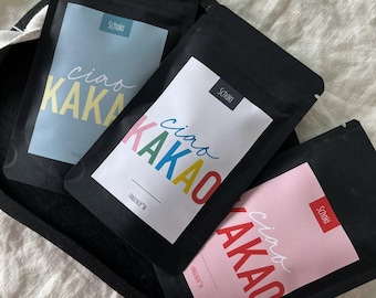 Ciao Kakao Trinkschokolade Mini | Abschiedsgeschenk Lehrer Erzieher | Dankeschön Geschenk | 30g Kakaopulver