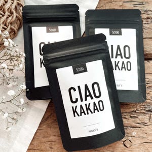 Schokodrops ODER Schokopulver | CIAO Kakao | Mini | Trinkschokolade | Abschiedsgeschenk Lehrer Erzieher | Dankeschön | kleine Aufmerksamkeit