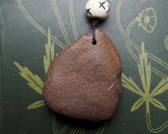 Grounding Stone Pendant - Iron Stone - To help Ground and Connect to Each - Wicca, Witchcraft, Pagan