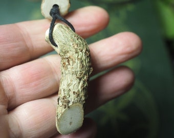 Natural English Ivy Wood Pendant - to overcome challenges - Pagan, Wicca, Witchcraft, Ogham tree