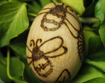 Bee Goddess & Flower Egg - Melissae - Ostara - Spring Equinox - Pagan, Wicca, Witchcraft, Easter