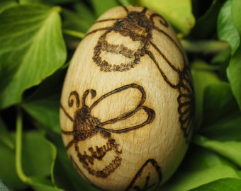 Bee Goddess & Flower Egg - Melissa - Ostara - Spring Equinox - Pagan, Wicca, Witchcraft, Easter