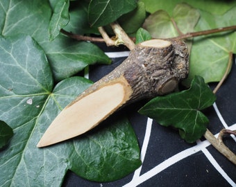 Natural, Mistletoe Wood Athame - Druid, Druidry Pagan, Wicca, Witchcraft, Handcarved
