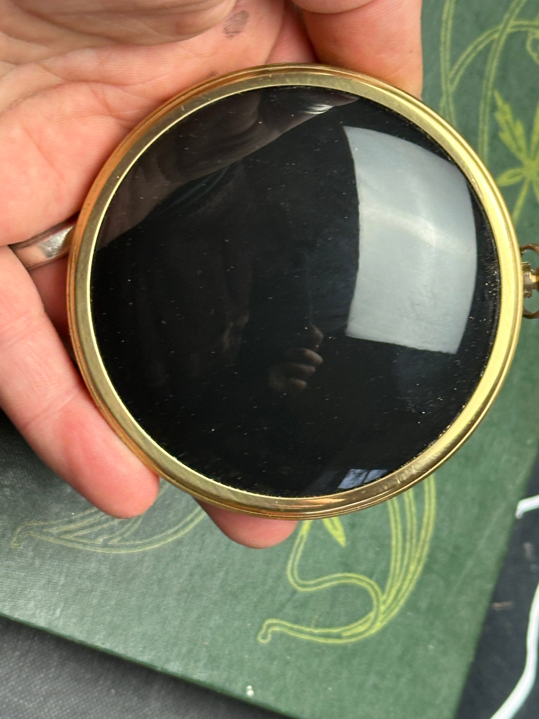 Amazon.com: TOWDREU Scrying Mirror Natural Black Obsidian