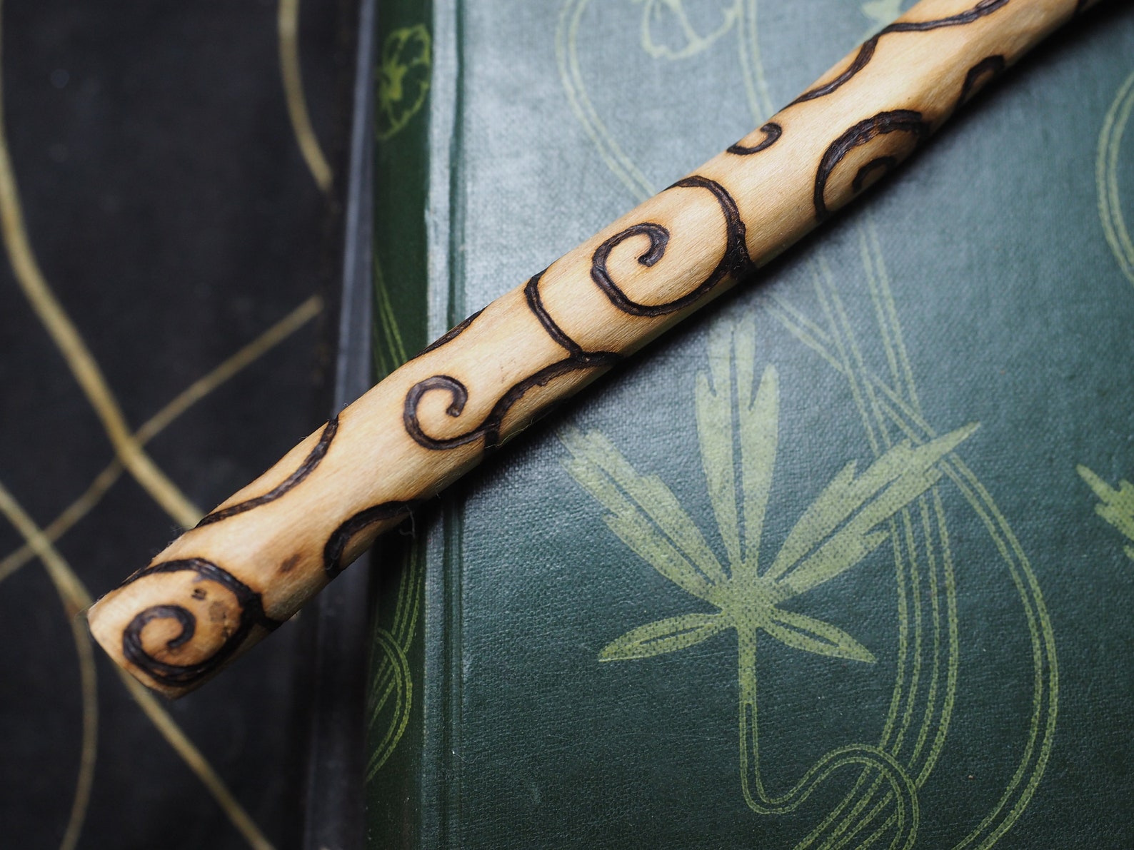Wild Cornish Cherry Wood Spiral Wand for Love Beauty & Etsy