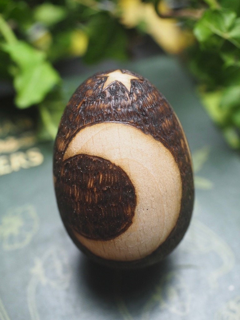 Pagan Rattle Labyrinth Egg RATTLE - Wood - Meditation, Tintagel - Pagan, Wicca ...