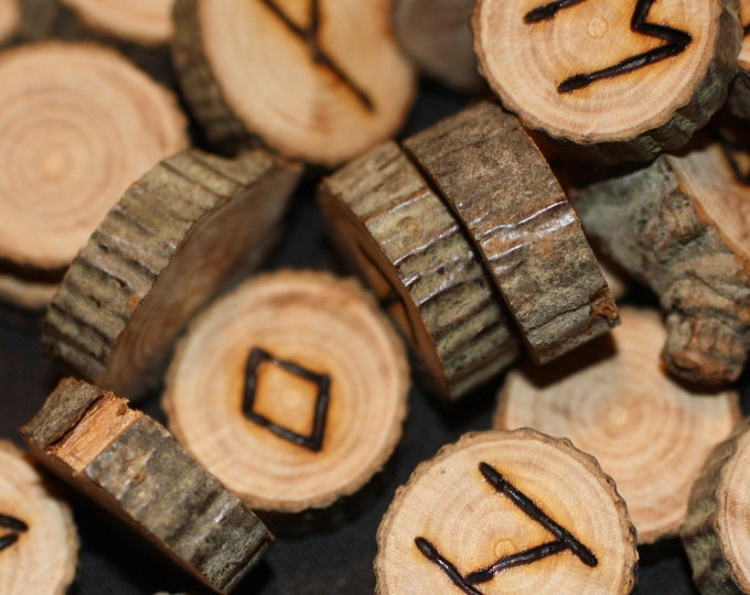 Tiny Rowan Wood Runes - Etsy