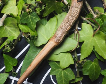 English Rowan Root Wand Pendant - For protection & the Fey - Pagan, Wicca, Witchcraft, Ogham Tree