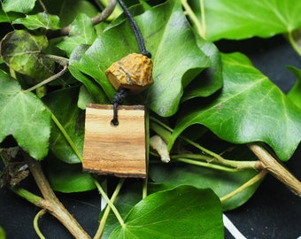 Natural, Rare English Mistletoe Wood Pendant - Druid, Druidry Pagan, Wicca, Witchcraft