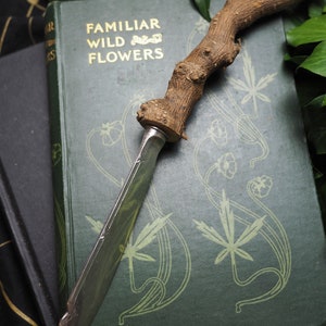 Athame with Privet ROOT Wood handle and Up-cycled Blade  - for The Underworld