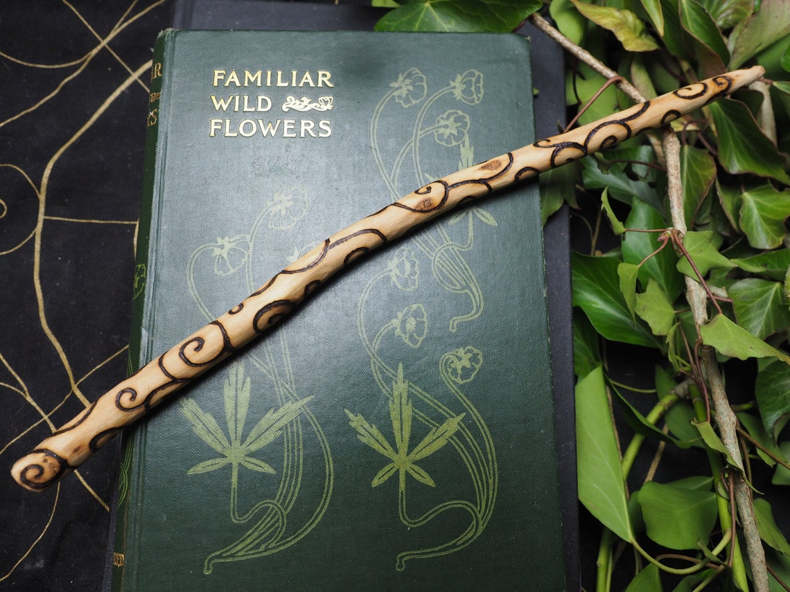Wild Cornish Cherry Wood Spiral Wand for Love Beauty & Etsy