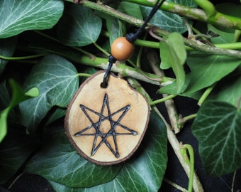 Rare Linden Root Fairy Star Pendant - Freya - Pagan, Wicca, Witchcraft, Freja, Lime Tree, Linden Tree