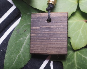 Ancient Irish Bog Oak Pendant -  Ancestral Work, Strength & Courage - Pagan, Druid, Wicca, Witchcraft, Celtic, Ogham Tree