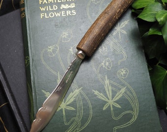 Athame with Broom Wood handle - Dispossession - for Witches, Ogham Tree