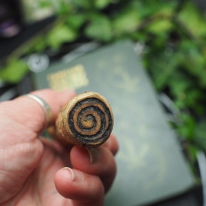 Athame with Wild Cherry Wood Handle, Pagan, Wicca, Witchcraft, Magic, Up-cycled image 3