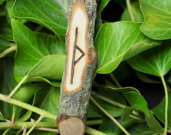 English Blackthorn Runic Protection Charm Pendant - Thorn - Pagan, Wicca, Witchcraft