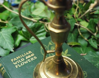 Vintage Brass Spell CandlesSticks Holder - Pagan, Wicca, Witchcraft - Candlestick, Metal, Altarware