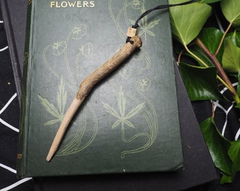 Rare Broom Wand Pendant  - Protection, Dispossession  - For Pagans, Witches, Wiccans, Magic, Ritual, Ogham Tree, Forfedha