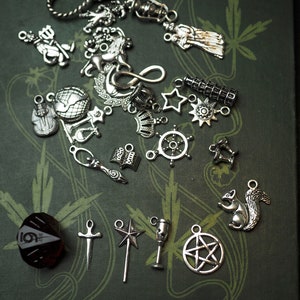 Tarot Deck in a Tin Casting Charms and Die Pagan, Divination, Wicca, Witchcraft, 14 sided Die, Major and Minor Arcana image 3