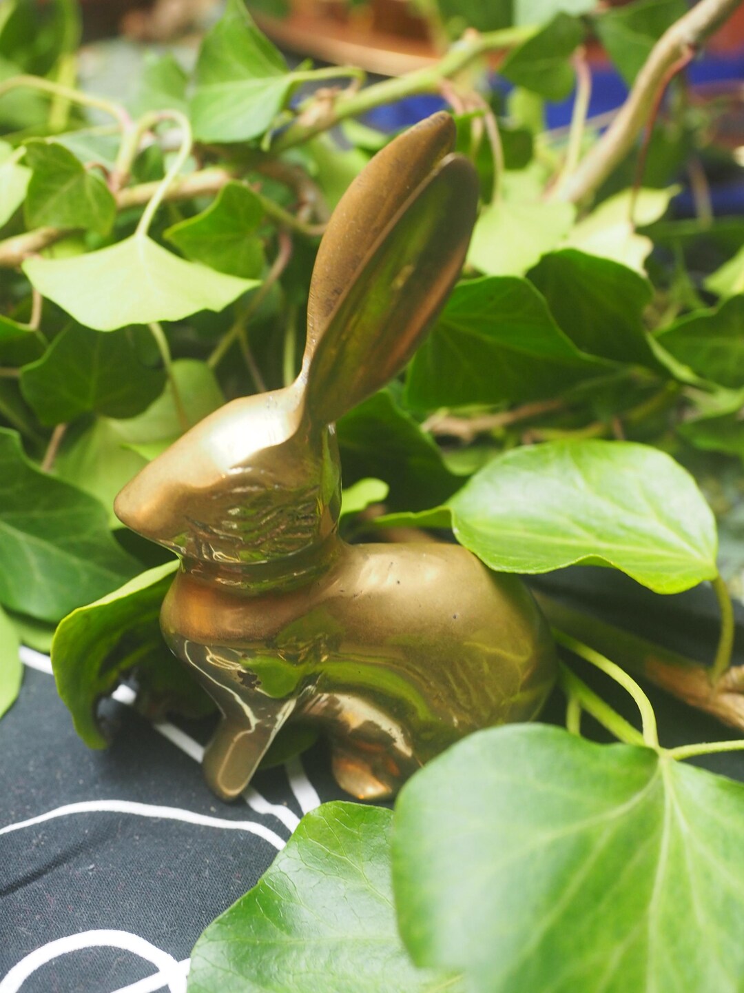 Vintage Brass Hare Statue - Transformation for a Pagan or Witches Altar ...
