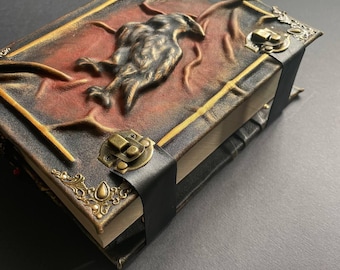 Grimoire of the Raven – Demonology Journal, A5 Leather Occult Book of Shadows
