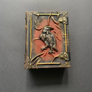 Grimoire des Raben - Dämonologie Journal, A5 Leder Okkultes Buch der Schatten Bild 10
