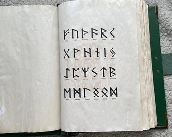 Triple Moon Grimoire | Leather Wiccan Lunar Journal | Witchcraft Spellbook with Vintage Pages