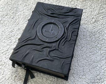 Grimorio de cuero con sello de Lilith: Diario Oculto Negro, Libro de las Sombras de la Brujería