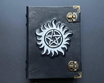 Supernatural Fan Journal – Handcrafted Black Leather Notebook
