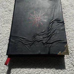 Diario de cuero con grimorio de estrella de 11 puntas / Cuaderno ocultista hecho a mano / Libro de las sombras / Diario de brujería imagen 5