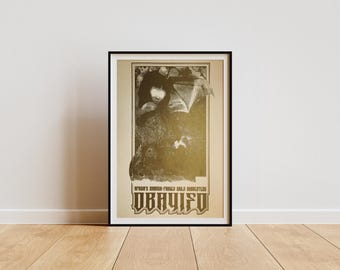 Limited Edition Obayifo Screen Print, Natural & Black Gold, Modern Poster, African Folklore