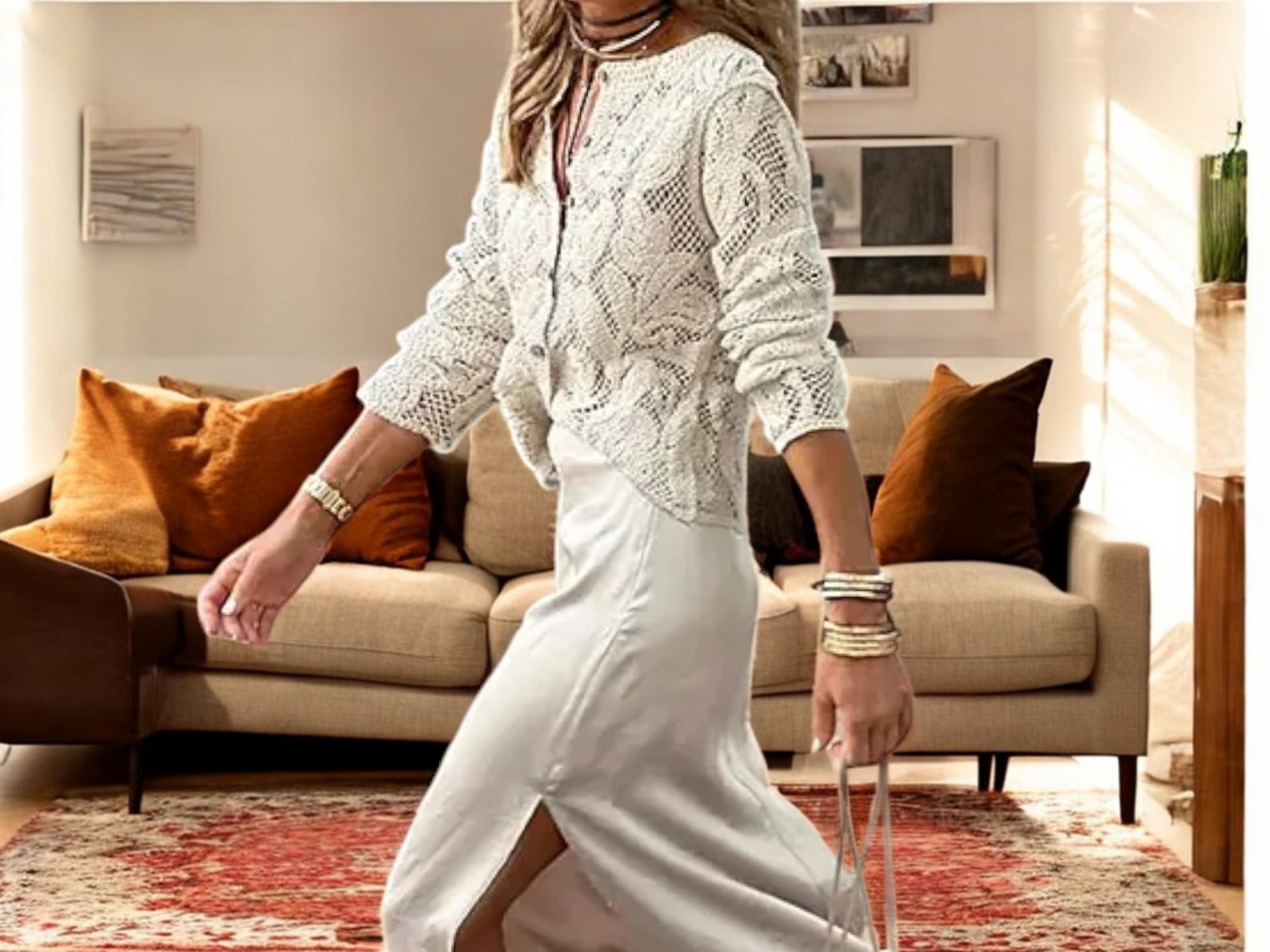 Elegant Retro Flared Long-Sleeved Shirt