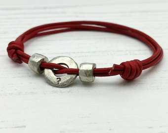 Initials Friendship Family Bracelet - Initials Unisex Bracelet - Bracelet for Men