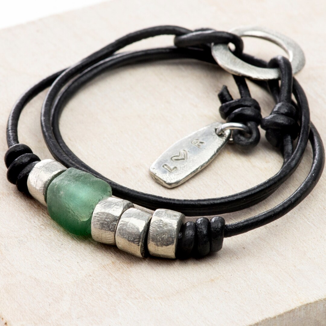 Leather Wrap Bracelet Unisex Wrist Wrap Bracelet or Necklace Etsy UK