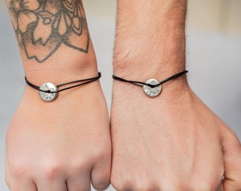 Couple bracelet - Personalised Couples Message Bracelets