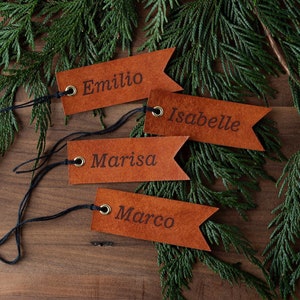 Personalized Stocking Tags (personalized tags, custom family name tags, custom stocking tags, Christmas stocking tags, custom gift tags)