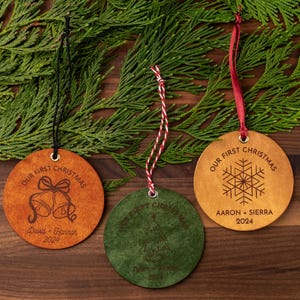 Our First Christmas Ornament (personalized newlyweds ornament, newlyweds first Christmas ornament, personalized first Christmas ornament)