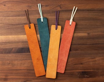 Leather Bookmark (custom bookmark, custom gift, gift for her, gift for him, stocking stuffer, leather bookmark, book gift, book club gift)