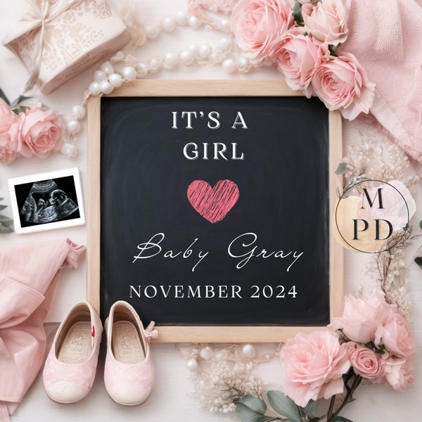 Schwangerschaft Verkünden, Gender Reveal Board, Surprise Pregnancy Announcement, Pregnancy Announcement Template