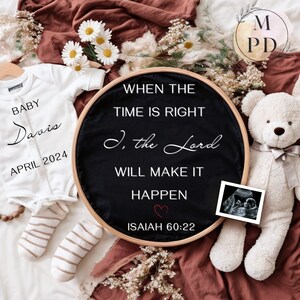 When Time Is Right, Diy Pregnancy Announcement, Surprise Pregnancy Announcement, Pregnancy Announcement Template