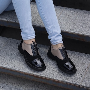 Oxford shoes women | Leather oxfords | Brogue shoes zero drop | Women tie oxford shoes | Custom shoes | Handmade Shoes