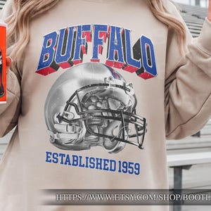 Vintage Buffalo Football Sweatshirt: Buffalo Bills Crewneck
