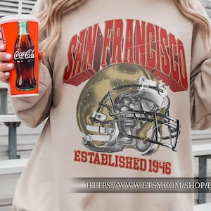 Felpa da football dei San Francisco 49ers in stile vintage