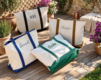 Custom Canvas Tote Bag,Personalised LOGO tote bag,name tote bag,bridesmaid gift bag,embroidered with initials custom tote,Personalized Gift