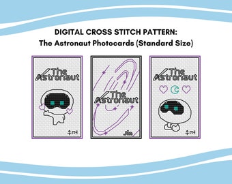 Jin - The Astronaut - BTS Standard Photocard Cross Stitch Pattern | PDF Instant Download
